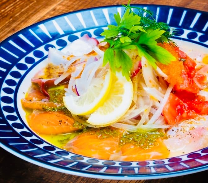 豊洲直送魚介×イタリアン トラットリア コラーレの店内・料理の写真 3枚目